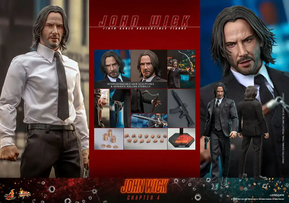 John Wick: Chapter 4 Movie Masterpiece Actionfigur 1/6 John Wick 30 cm Produktfoto
