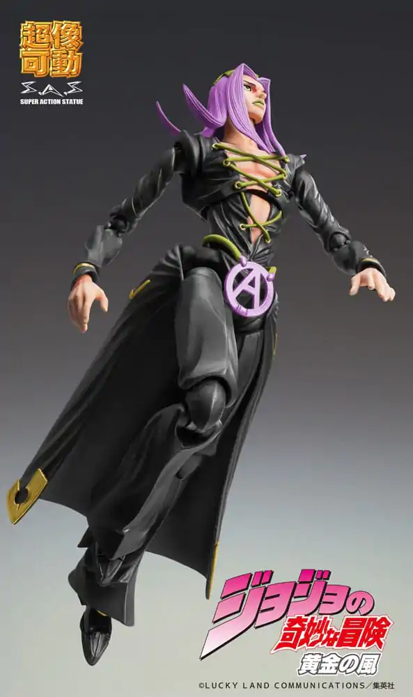 JoJo's Bizarre Adventure Part 5 Super Action Actionfigur Chozokado Leone Abbacchio Black Ver. 16 cm Produktfoto