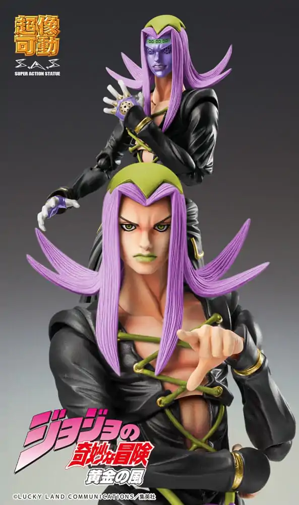 JoJo's Bizarre Adventure Part 5 Super Action Actionfigur Chozokado Leone Abbacchio Black Ver. 16 cm Produktfoto