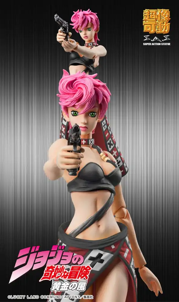 JoJo's Bizarre Adventure Part 5 Super Action Actionfigur Chozokado Trish Una Black Ver. 15 cm Produktfoto