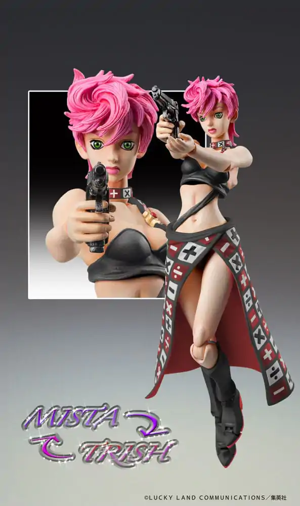 JoJo's Bizarre Adventure Part 5 Super Action Actionfigur Chozokado Trish Una Black Ver. 15 cm Produktfoto