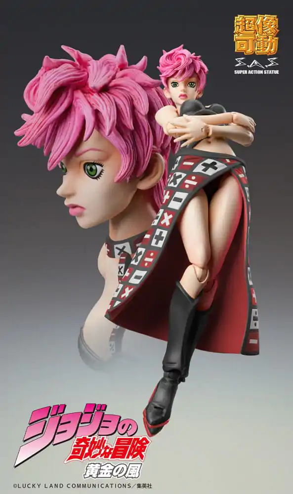JoJo's Bizarre Adventure Part 5 Super Action Actionfigur Chozokado Trish Una Black Ver. 15 cm Produktfoto