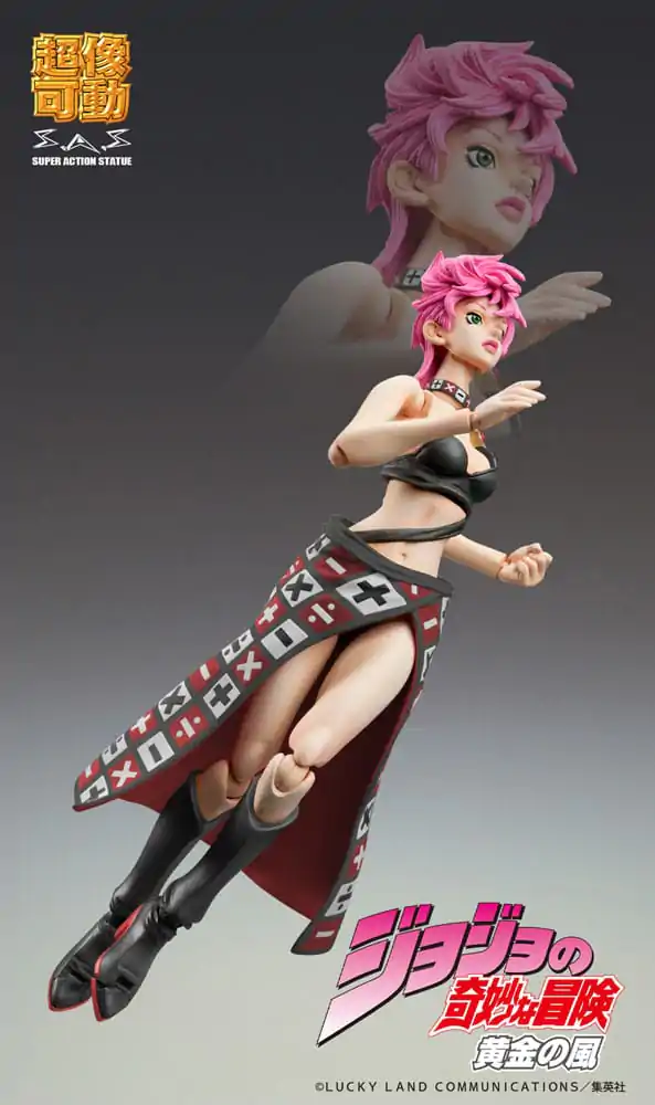 JoJo's Bizarre Adventure Part 5 Super Action Actionfigur Chozokado Trish Una Black Ver. 15 cm Produktfoto