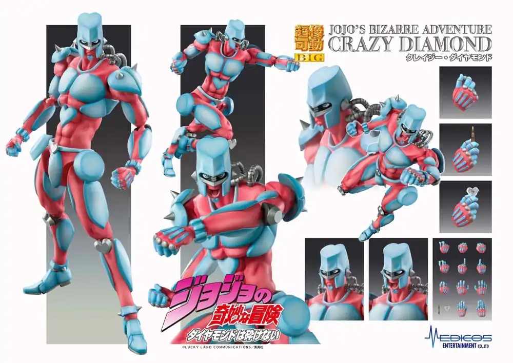 JoJo's Bizarre Adventure Part4 Super Action Actionfigur Chozokado Big (Crazy Diamond) 22 cm termékfotó