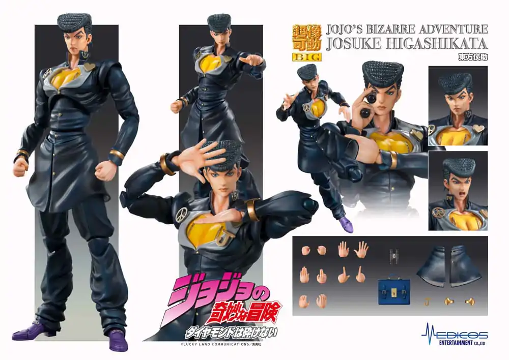 JoJo's Bizarre Adventure Part4 Super Action Actionfigur Chozokado Big (Josuke Higashikata) 22 cm termékfotó