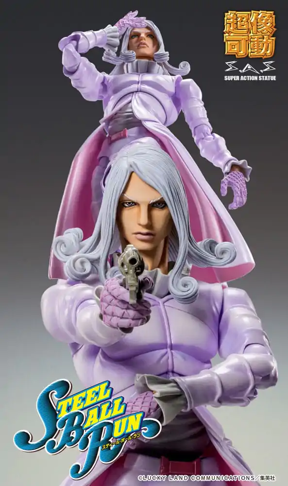 JoJo's Bizarre Adventure Part7 Steel Ball Run Super Action Actionfigur Chozokado Funny Valentine Second 15 cm Produktfoto