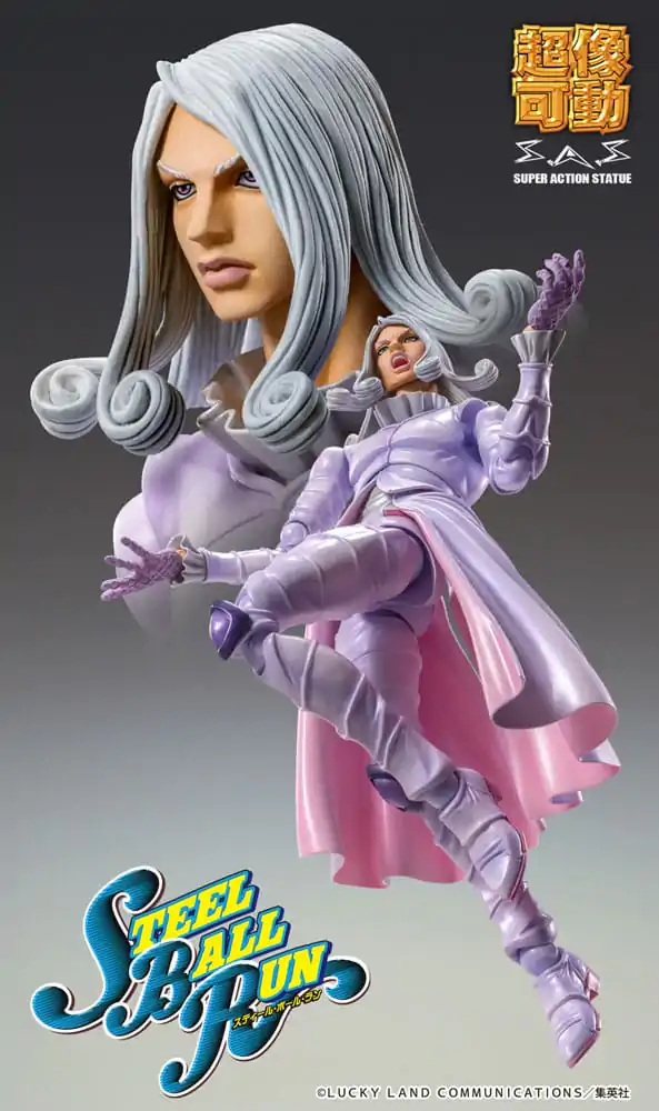 JoJo's Bizarre Adventure Part7 Steel Ball Run Super Action Actionfigur Chozokado Funny Valentine Second 15 cm Produktfoto