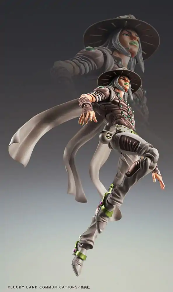 JoJo's Bizarre Adventure Part7 Steel Ball Run Super Action Action Figur Chozokado Johnny Joestar Second 15 cm Produktfoto