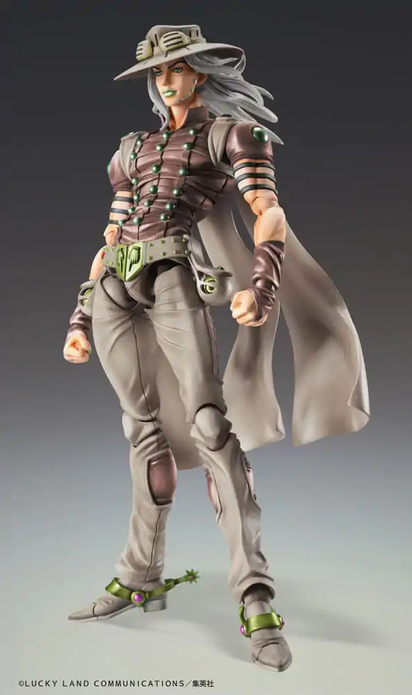 JoJo's Bizarre Adventure Part7 Steel Ball Run Super Action Action Figur Chozokado Johnny Joestar Second 15 cm Produktfoto