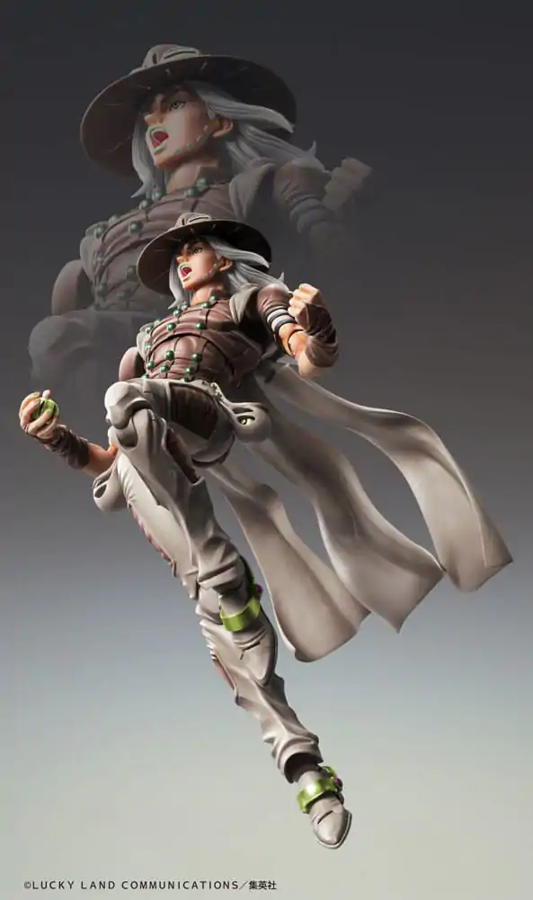 JoJo's Bizarre Adventure Part7 Steel Ball Run Super Action Action Figur Chozokado Johnny Joestar Second 15 cm Produktfoto