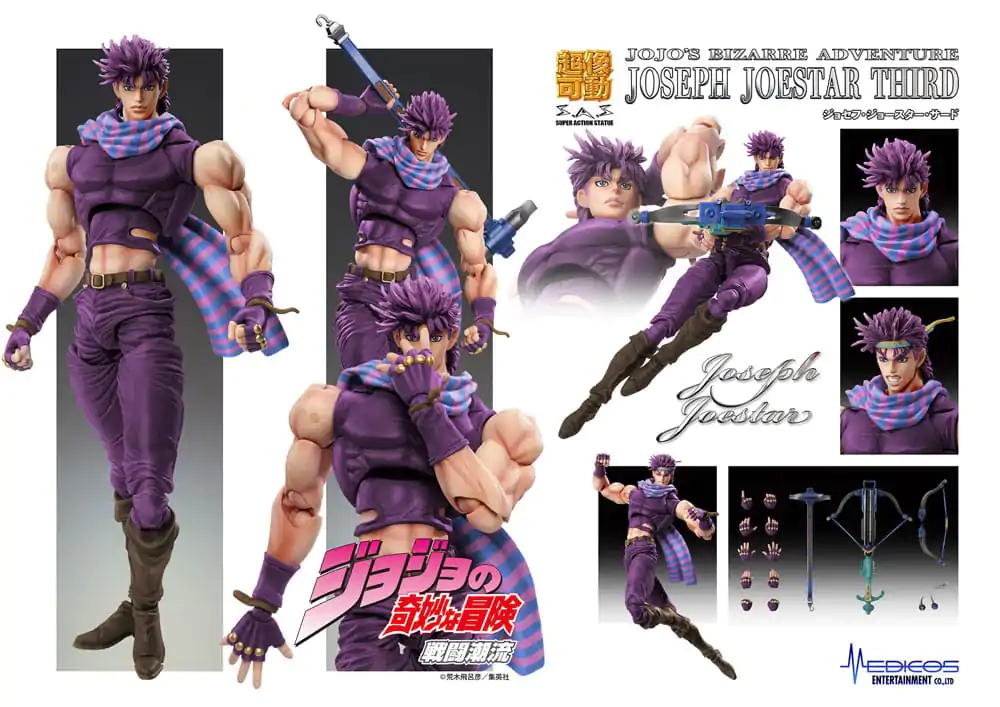 JoJo's Bizarre Adventure Battle Tendency Actionfigur Chozokado Joseph Joestar Third 16 cm Produktfoto