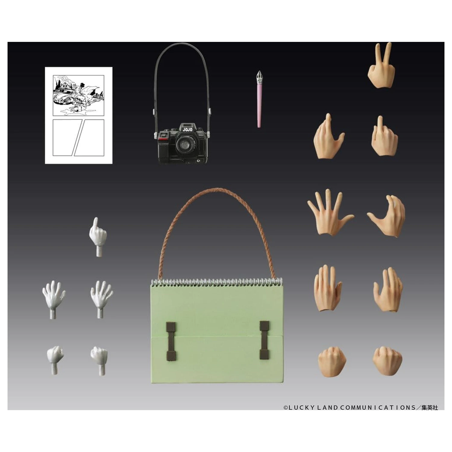 JoJo's Bizarre Adventure: Diamond Is Unbreakable Actionfigur Chozokado Rohan Kishibe & Heaven's Door (Neuauflage) 15 cm Produktfoto