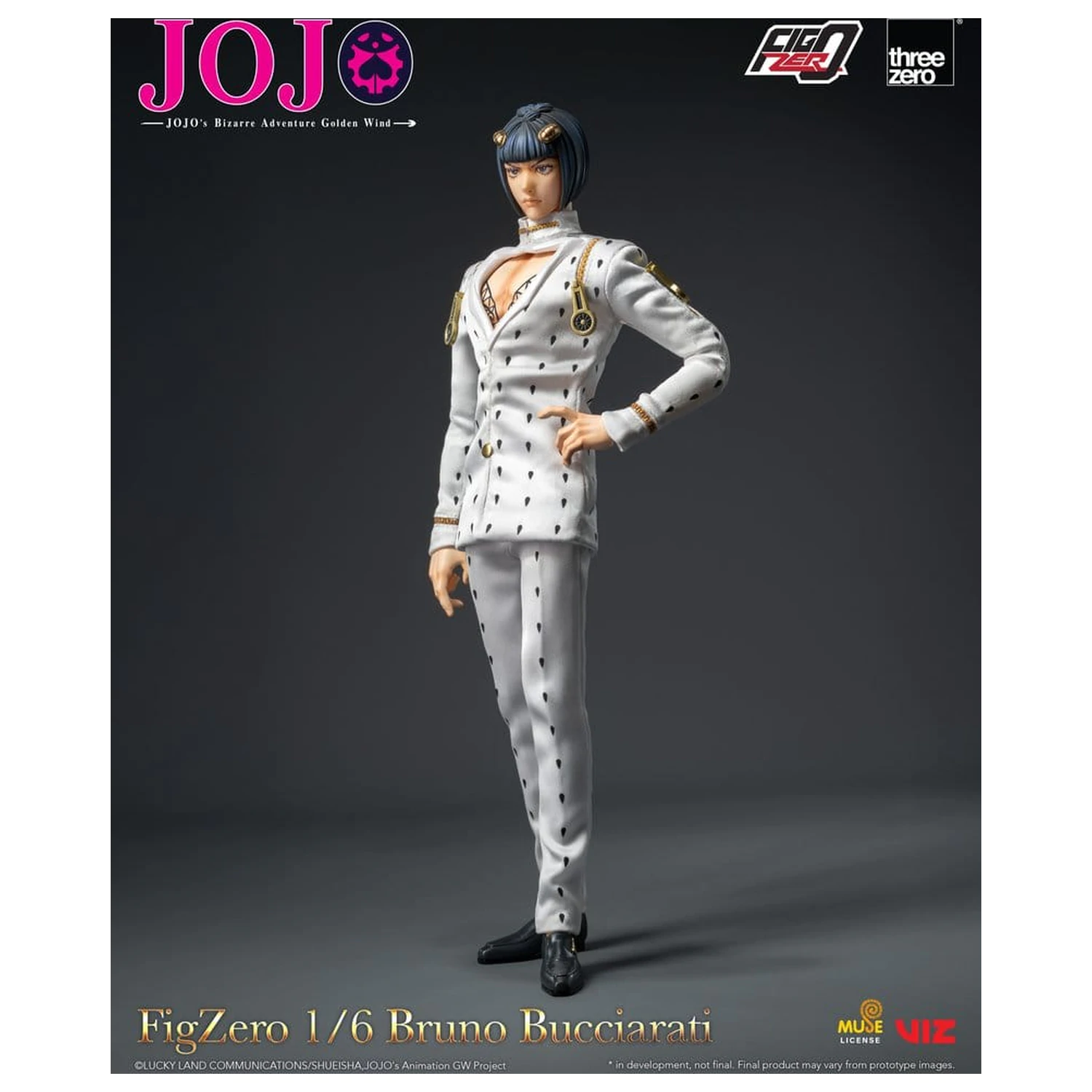 Jojo's Bizarre Adventure: Golden Wind FigZero Actionfigur 1/6 Bruno Bucciarati 31 cm Produktfoto