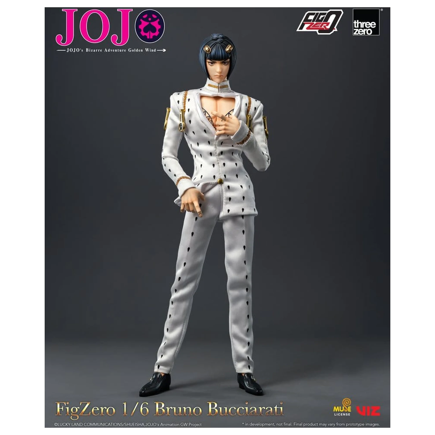 Jojo's Bizarre Adventure: Golden Wind FigZero Actionfigur 1/6 Bruno Bucciarati 31 cm Produktfoto