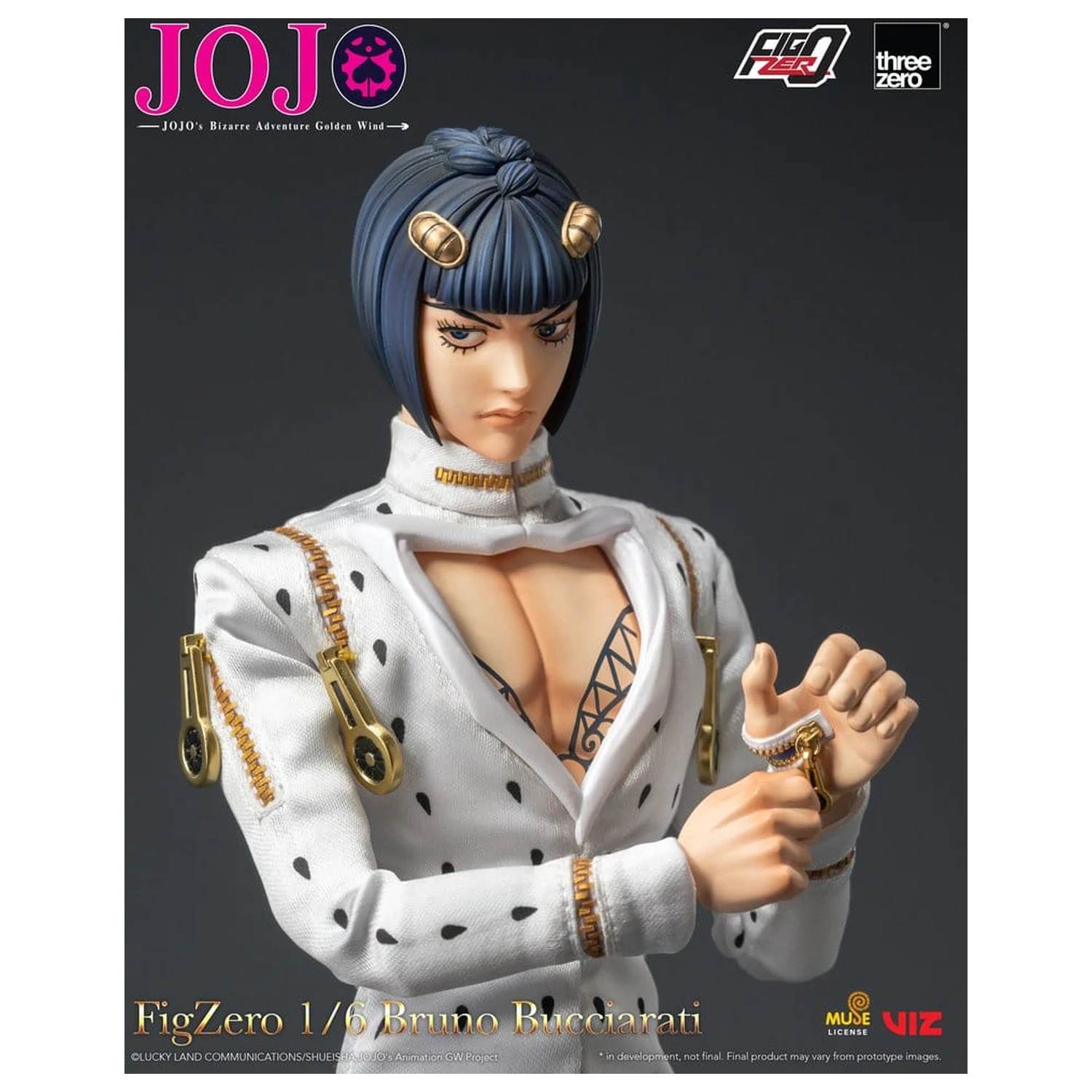 Jojo's Bizarre Adventure: Golden Wind FigZero Actionfigur 1/6 Bruno Bucciarati 31 cm Produktfoto