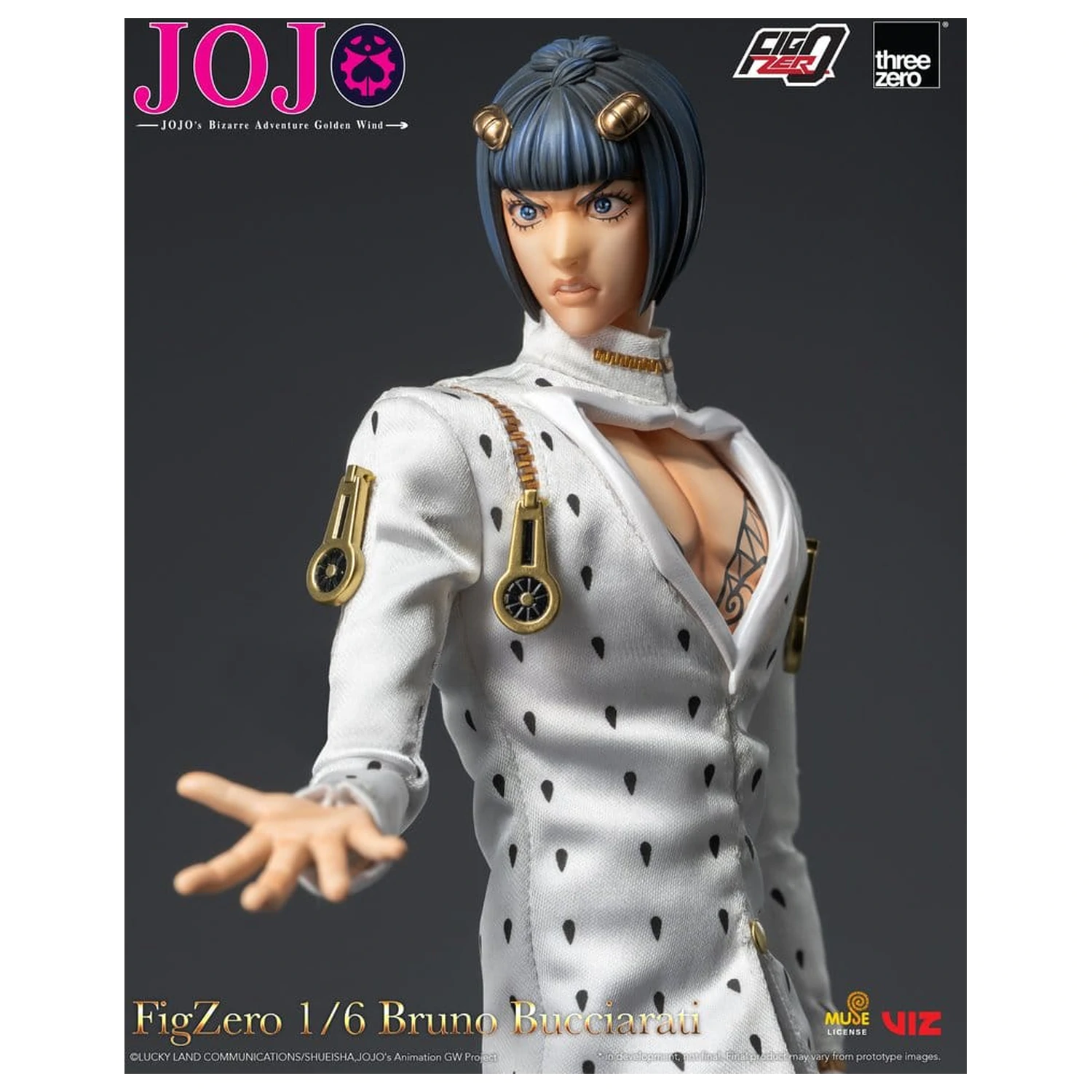 Jojo's Bizarre Adventure: Golden Wind FigZero Actionfigur 1/6 Bruno Bucciarati 31 cm Produktfoto