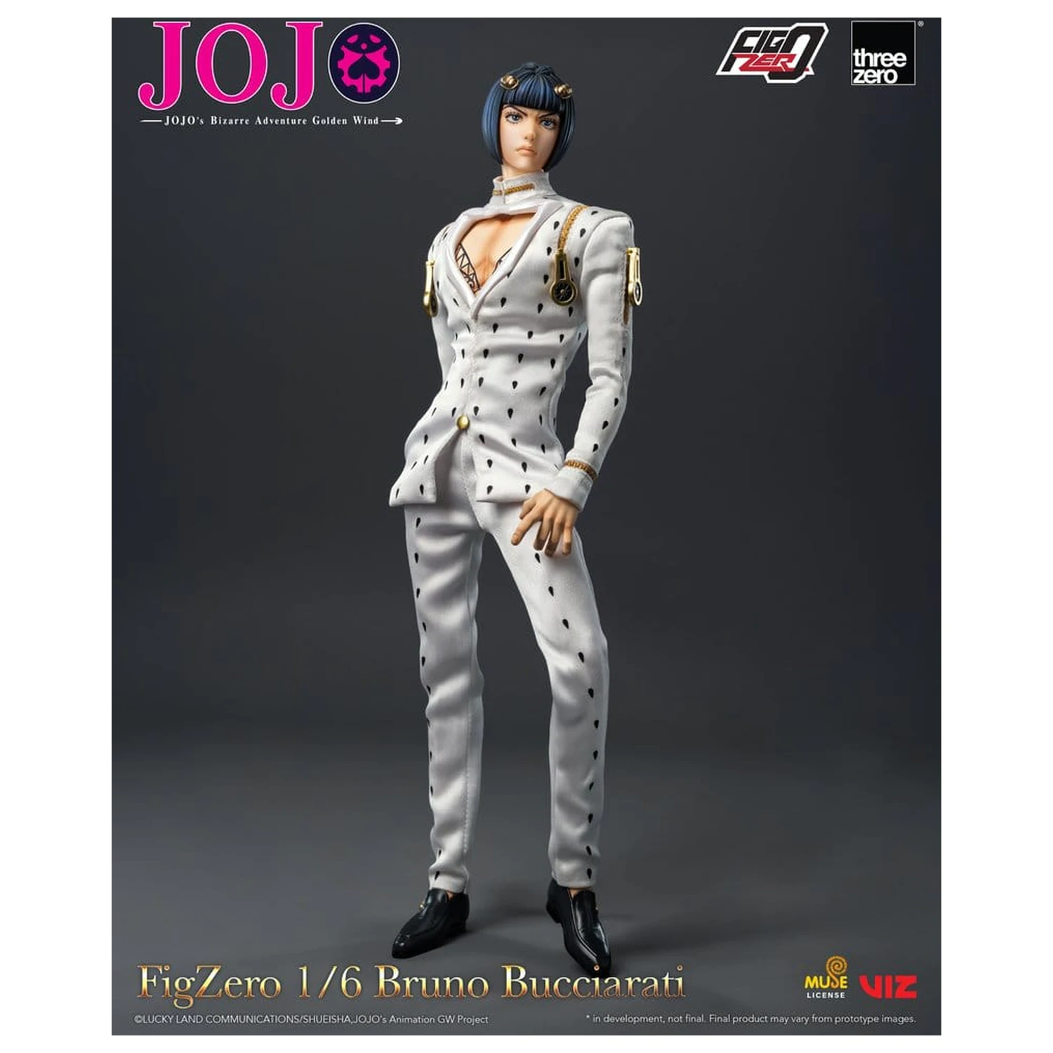 Jojo's Bizarre Adventure: Golden Wind FigZero Actionfigur 1/6 Bruno Bucciarati 31 cm Produktfoto