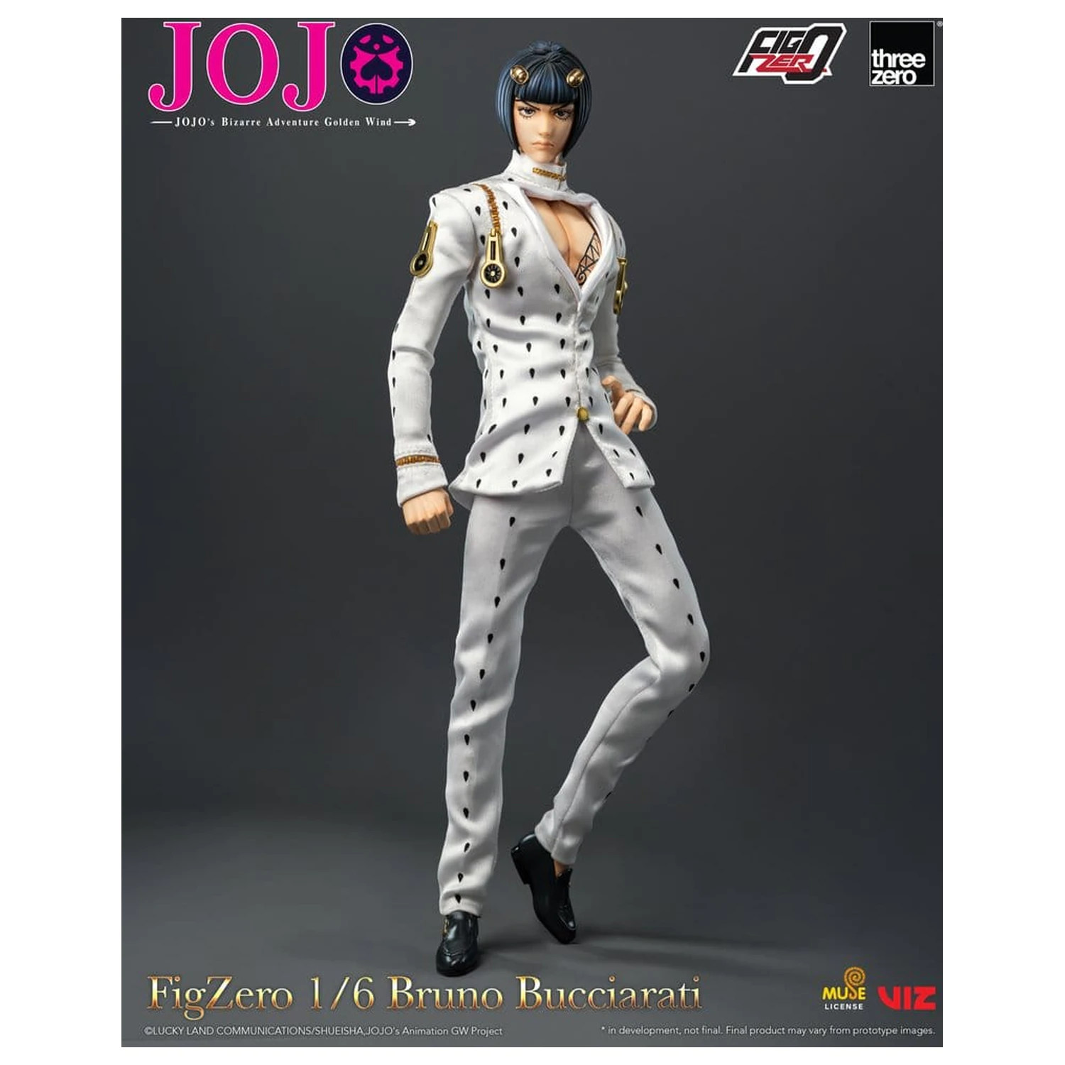 Jojo's Bizarre Adventure: Golden Wind FigZero Actionfigur 1/6 Bruno Bucciarati 31 cm Produktfoto