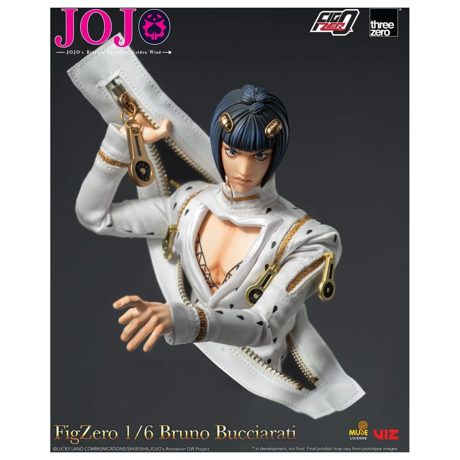 Jojo's Bizarre Adventure: Golden Wind FigZero Actionfigur 1/6 Bruno Bucciarati 31 cm Produktfoto