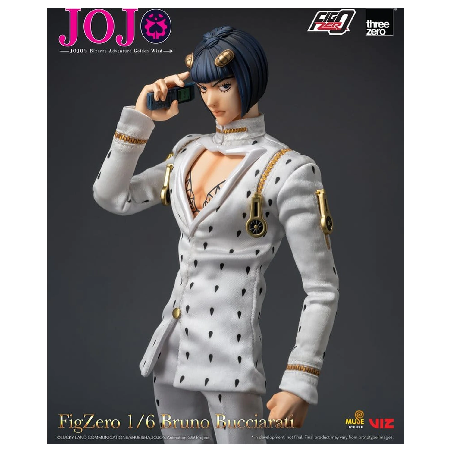 Jojo's Bizarre Adventure: Golden Wind FigZero Actionfigur 1/6 Bruno Bucciarati 31 cm Produktfoto