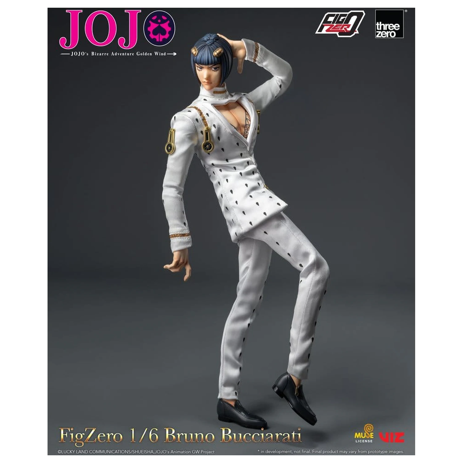 Jojo's Bizarre Adventure: Golden Wind FigZero Actionfigur 1/6 Bruno Bucciarati 31 cm Produktfoto