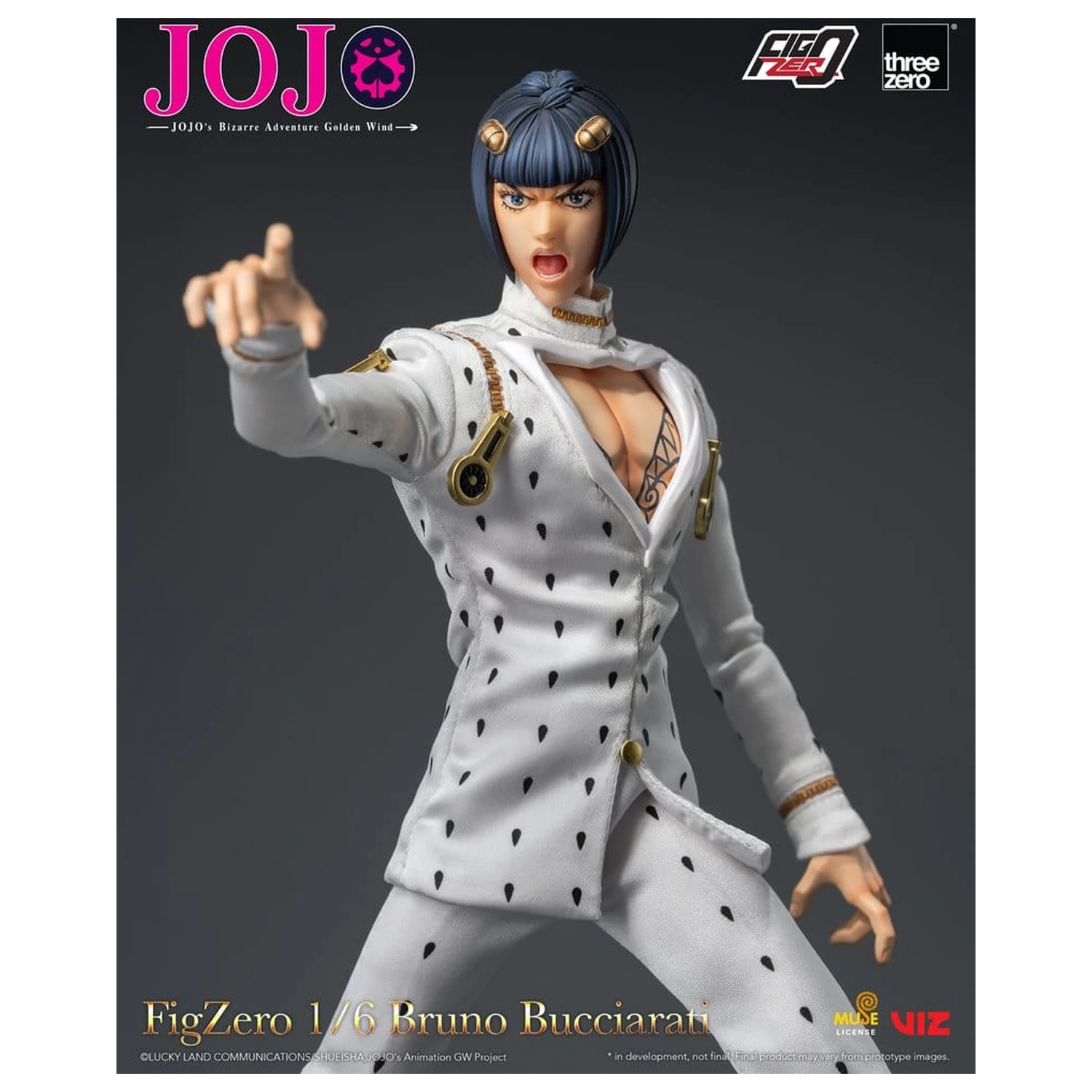 Jojo's Bizarre Adventure: Golden Wind FigZero Actionfigur 1/6 Bruno Bucciarati 31 cm Produktfoto