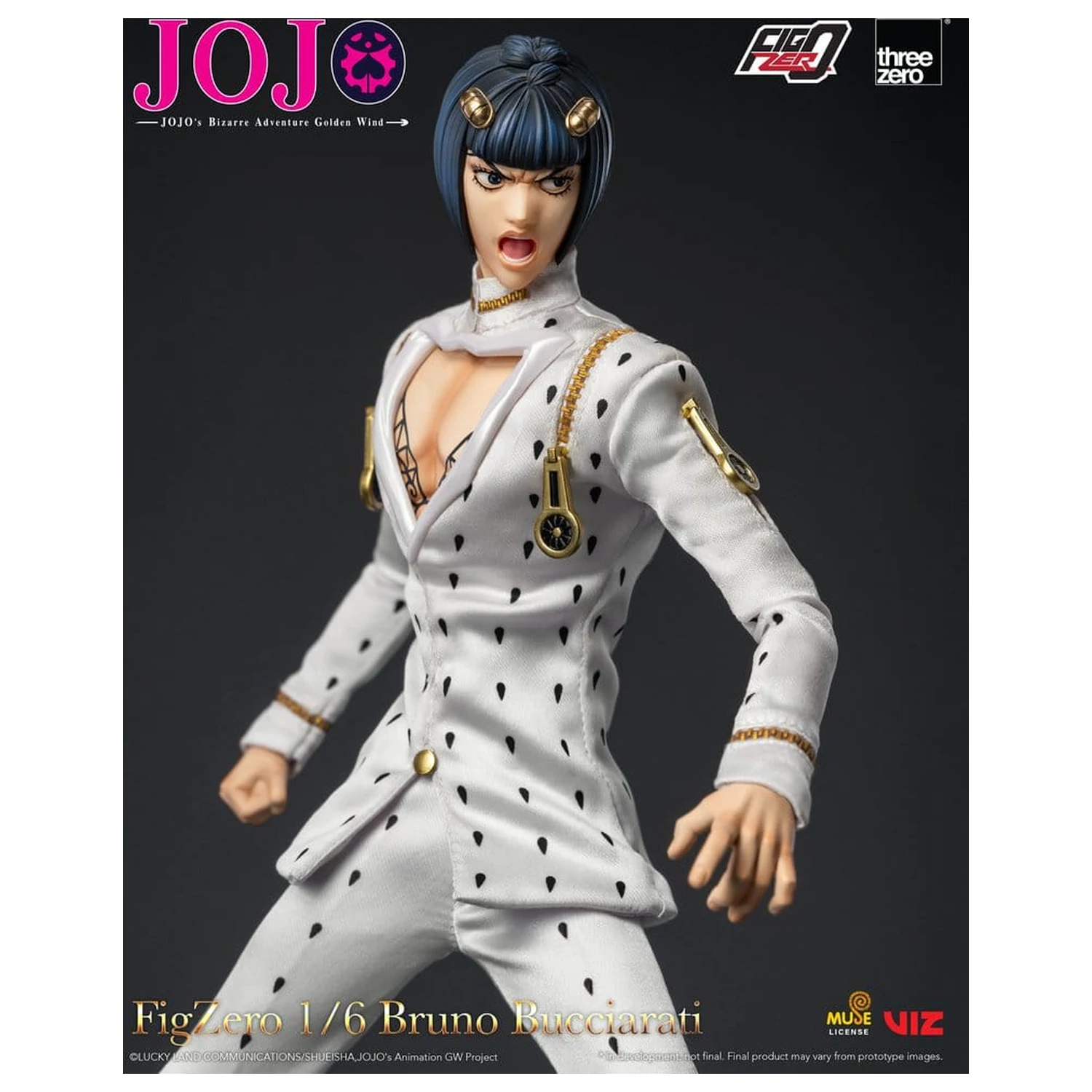 Jojo's Bizarre Adventure: Golden Wind FigZero Actionfigur 1/6 Bruno Bucciarati 31 cm Produktfoto