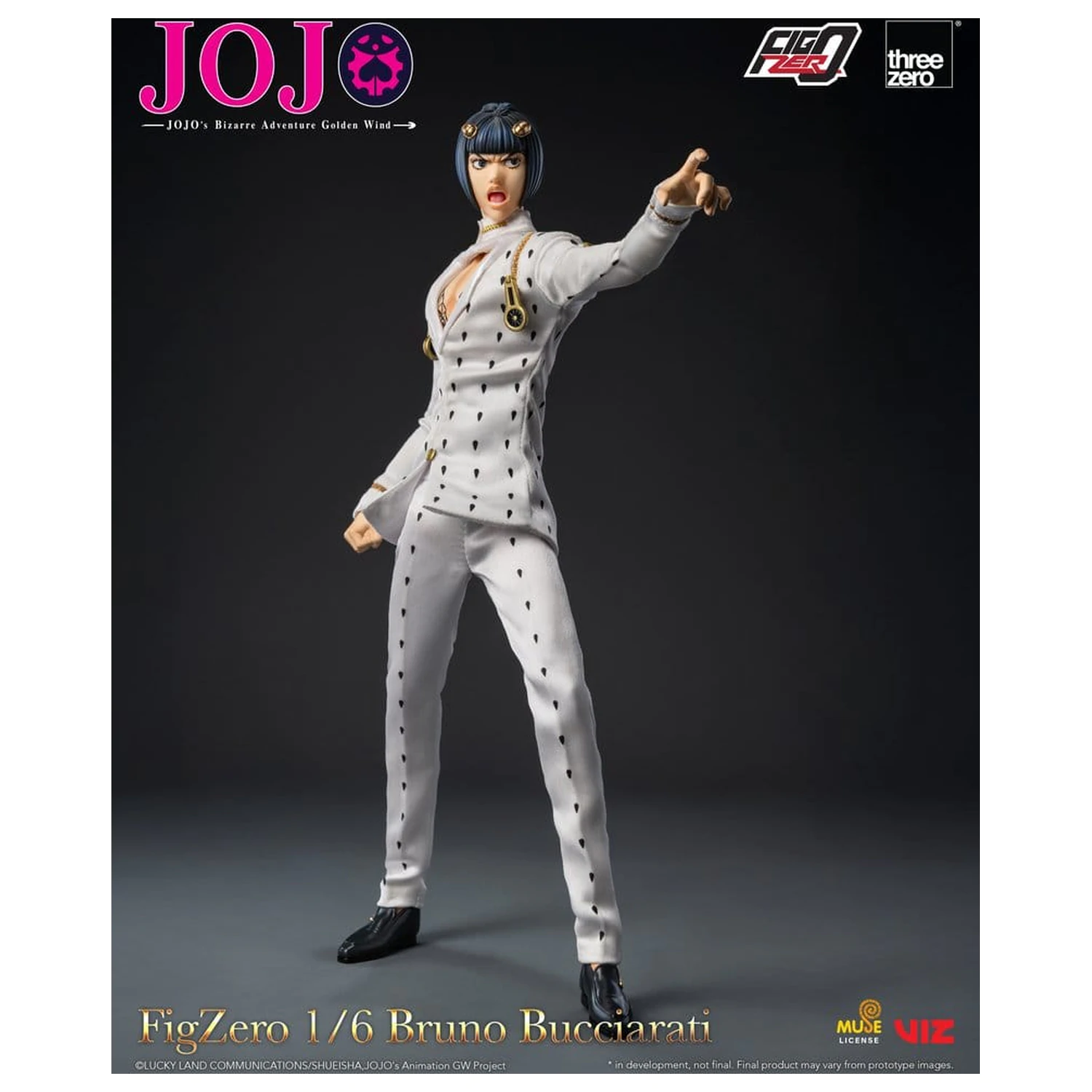 Jojo's Bizarre Adventure: Golden Wind FigZero Actionfigur 1/6 Bruno Bucciarati 31 cm Produktfoto