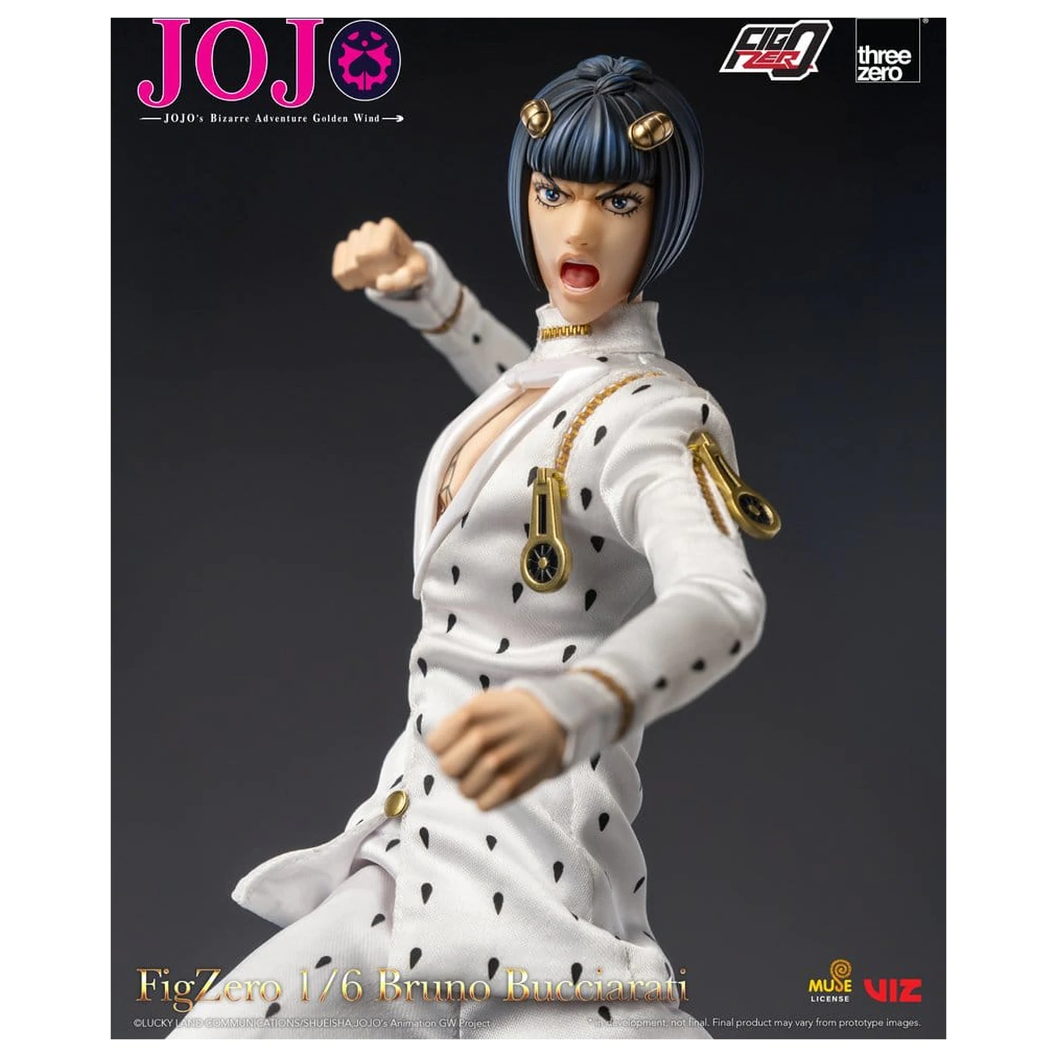 Jojo's Bizarre Adventure: Golden Wind FigZero Actionfigur 1/6 Bruno Bucciarati 31 cm Produktfoto