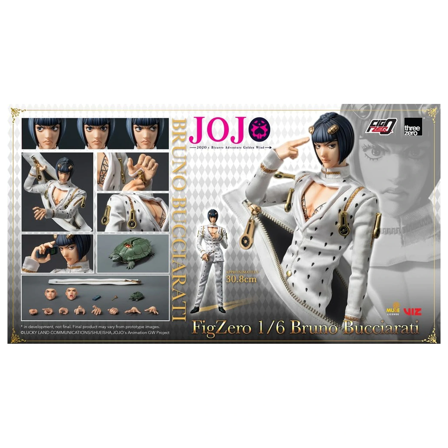 Jojo's Bizarre Adventure: Golden Wind FigZero Actionfigur 1/6 Bruno Bucciarati 31 cm Produktfoto