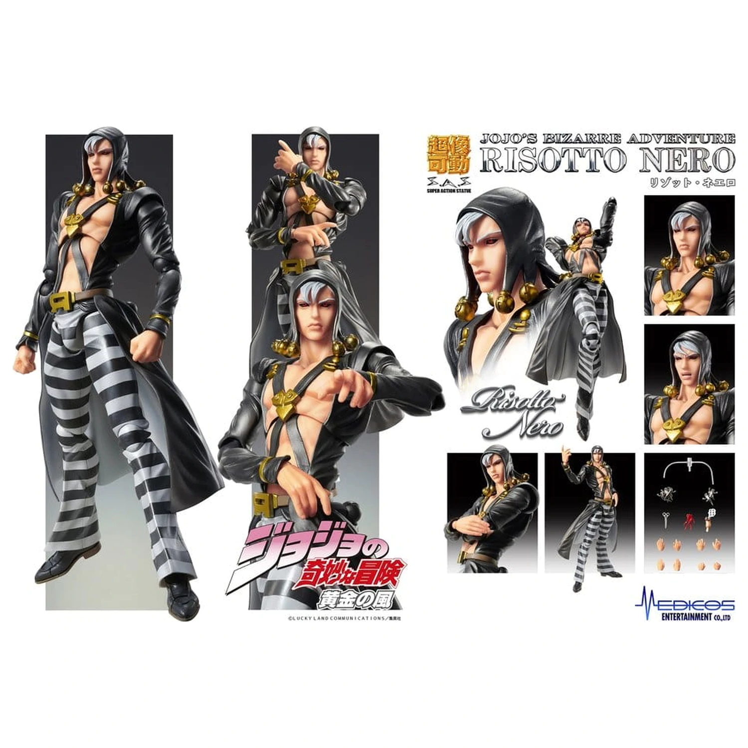 JoJo's Bizarre Adventure: Golden Wind Action Figur Risotto Nero 16 cm Produktfoto