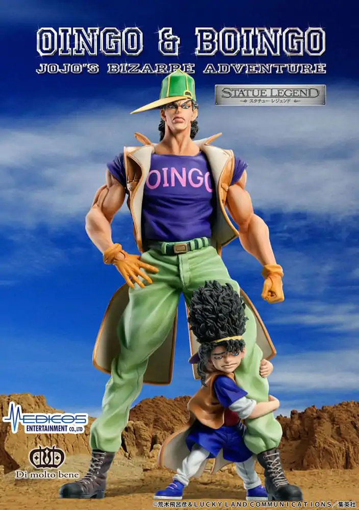 JoJo's Bizarre Adventure PVC Statue Legend Oingo & Boingo 19 cm termékfotó