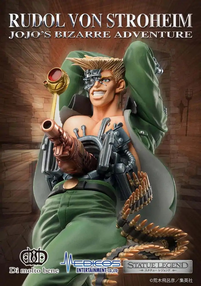 JoJo's Bizarre Adventure Part 2 : Battle Tendency Legend PVC Statue Rudol von Stroheim 18 cm termékfotó