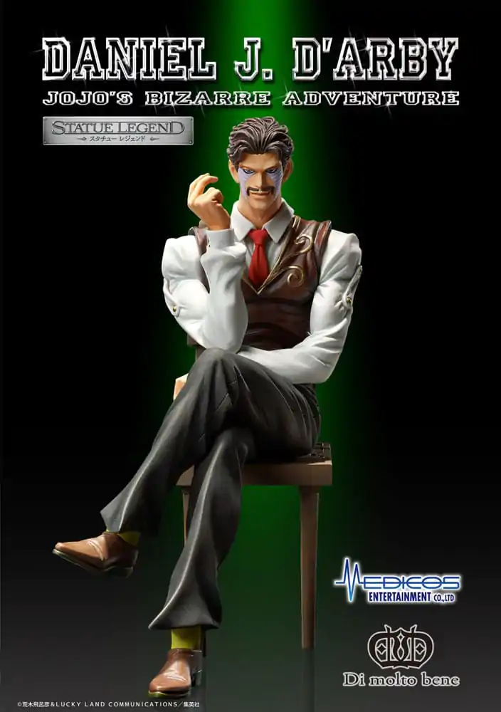 JoJo's Bizarre Adventure Part 3 Statue Legend PVC Statue Daniel J. D'Arby 14 cm termékfotó