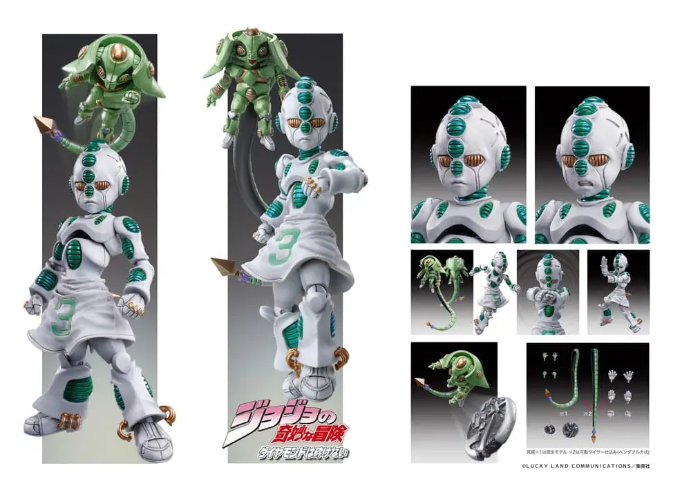 JoJo's Bizarre Adventure Part 4: Diamond is unbreakable Actionfigur Statue Chozokado Ec (Act 2) & Ec (Act 3) (re-run) 8 cm termékfotó
