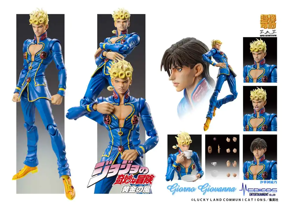 JoJo's Bizarre Adventure Part 5: Golden Wind Action Figur Chozokado Giorno Giovanna Second 15 cm Produktfoto