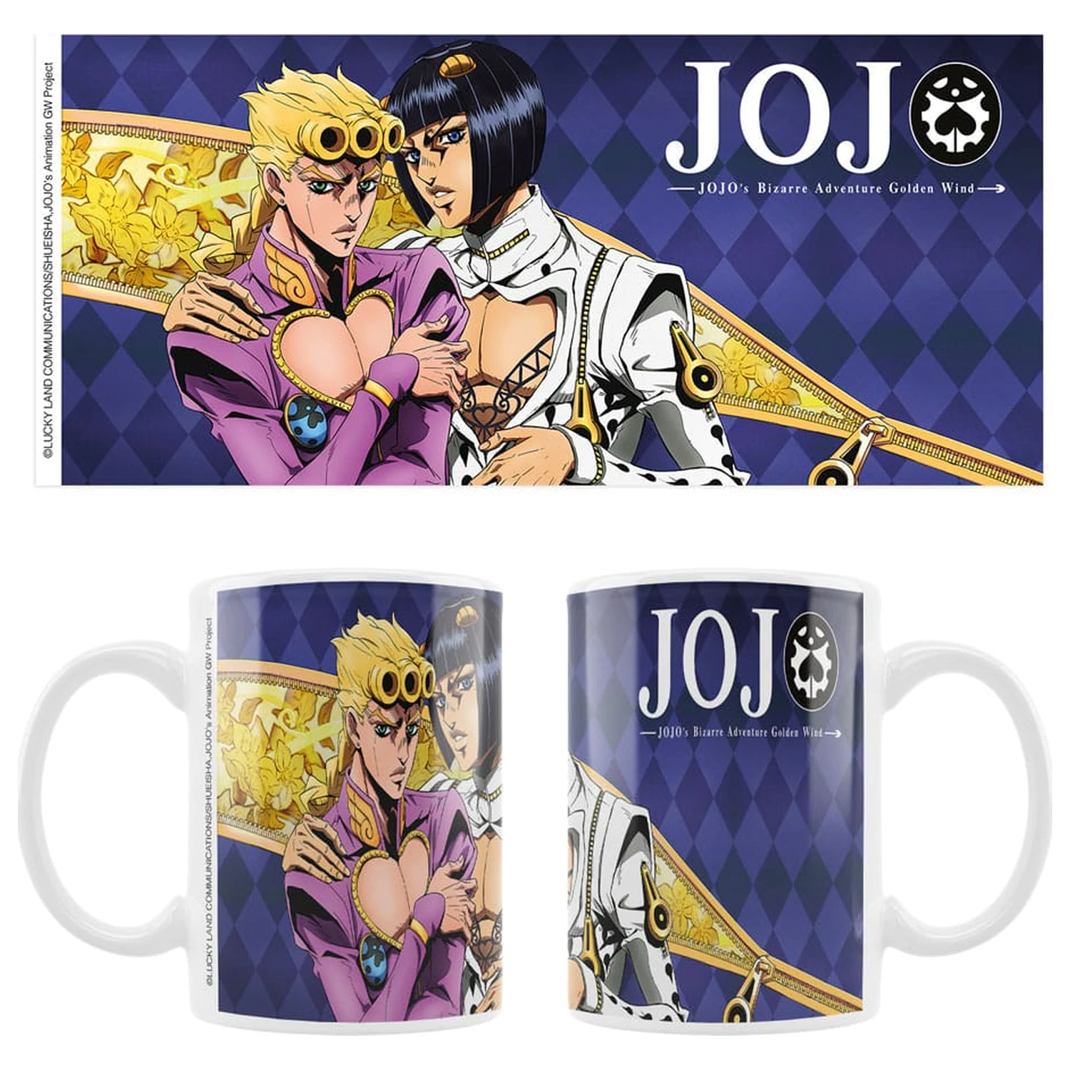 JoJo´s Bizarre Adventure Part 5: Golden Wind Keramikbecher Giorno & Bruno Produktfoto