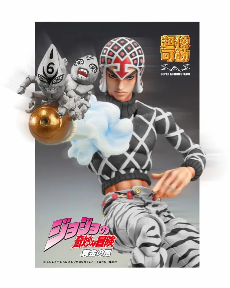 JoJo's Bizarre Adventure Part5 Super Action Actionfigur Chozokado (Guido Mista & S P Ver. Black) 15 cm termékfotó