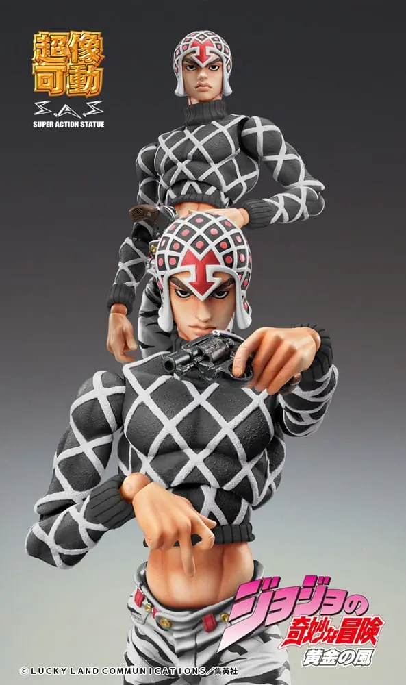 JoJo's Bizarre Adventure Part5 Super Action Actionfigur Chozokado (Guido Mista & S P Ver. Black) 15 cm termékfotó