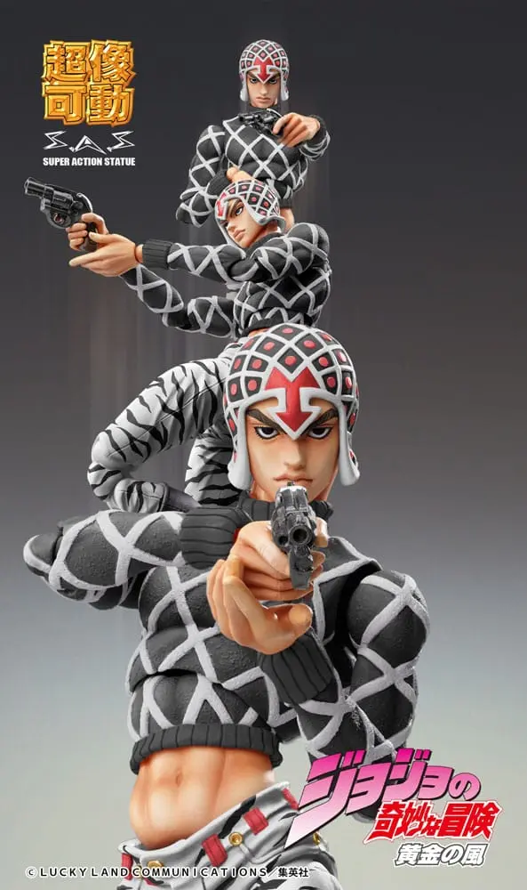 JoJo's Bizarre Adventure Part5 Super Action Actionfigur Chozokado (Guido Mista & S P Ver. Black) 15 cm termékfotó