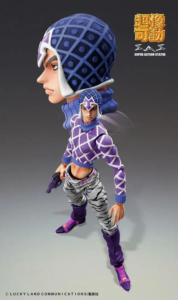 JoJo's Bizarre Adventure Part5 Super Action Action Figur Chozokado (Guido Mista & SP Third) 15 cm termékfotó