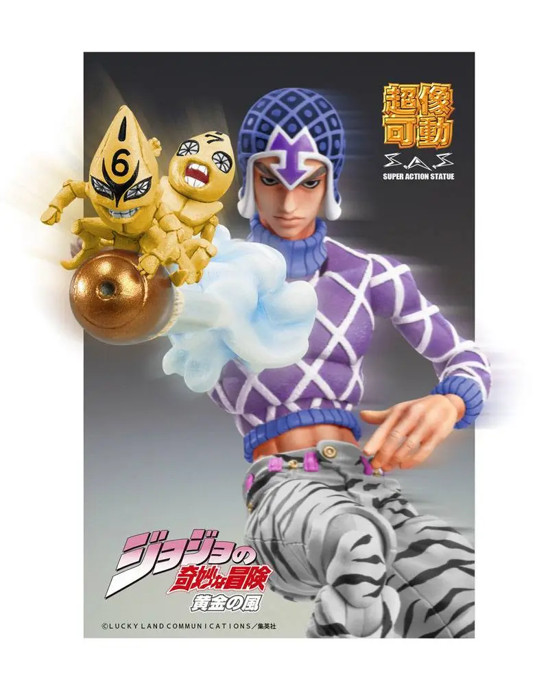 JoJo's Bizarre Adventure Part5 Super Action Action Figur Chozokado (Guido Mista & SP Third) 15 cm termékfotó