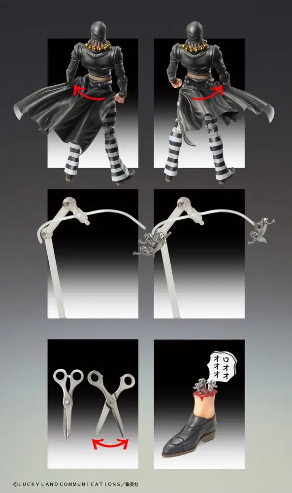 JoJo's Bizarre Adventure Part5 Super Action Actionfigur Chozokado (Risotto Nero) 16 cm Produktfoto