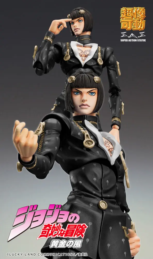 JoJo's Bizarre Adventure Part6 Stone Ocean Actionfigur Chozokado (Bruno Bucciarati Ver. Black) 15 cm termékfotó