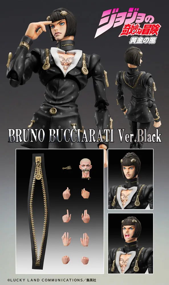 JoJo's Bizarre Adventure Part6 Stone Ocean Actionfigur Chozokado (Bruno Bucciarati Ver. Black) 15 cm termékfotó