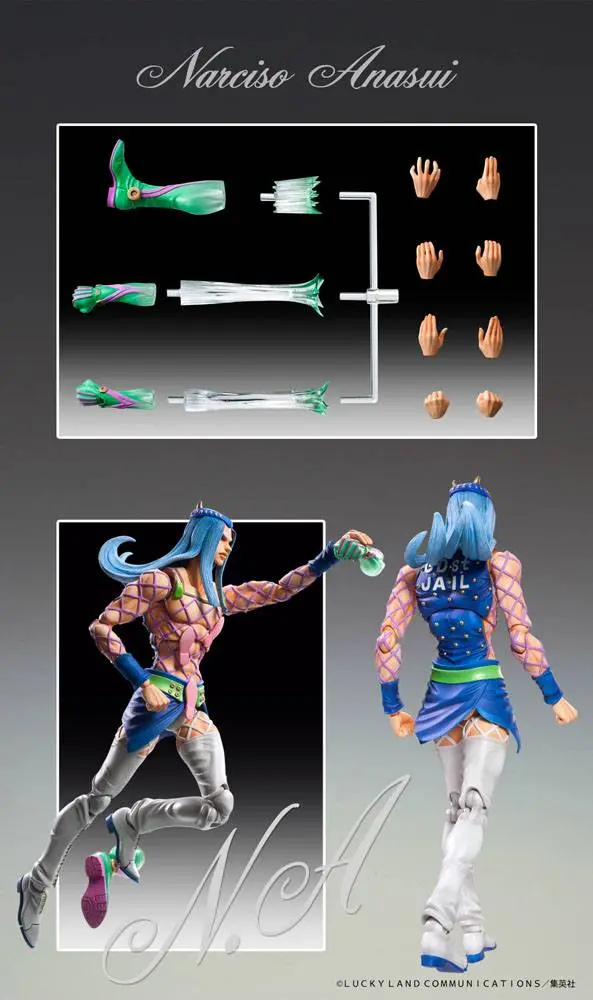 JoJo's Bizarre Adventure Part6 Stone Ocean Actionfigur Chozokado (Narciso A) 15 cm termékfotó