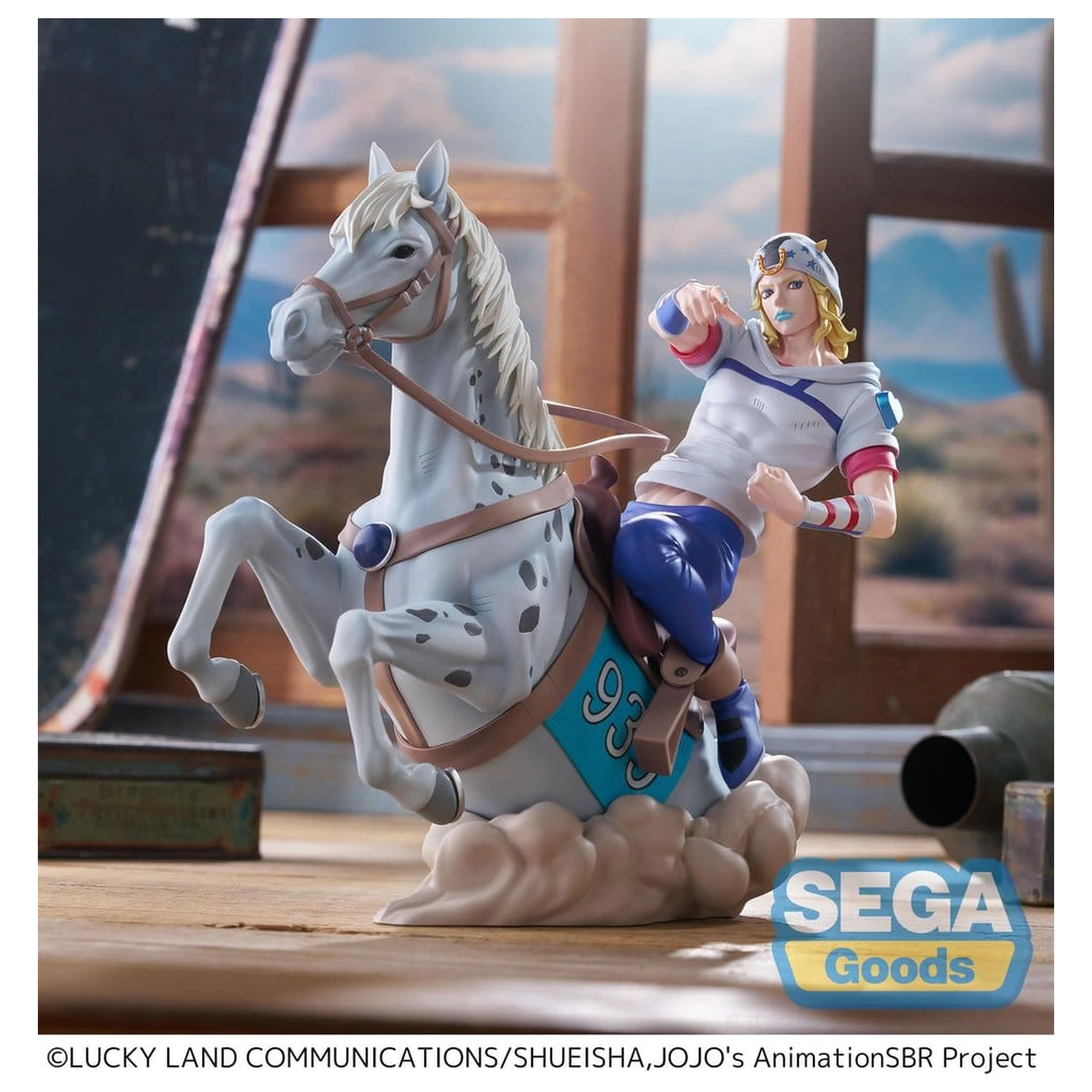 JoJo's Bizarre Adventure: Steel Ball Run XrossLinkMAX PVC Figur Johnny Joestar 18 cm Produktfoto
