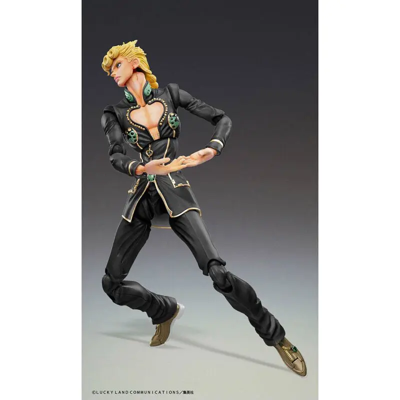 JoJo's Bizarre Adventure Part5 Super Action Actionfigur Chozokado (Giorno Giovanna Ver. Black) 15 cm termékfotó