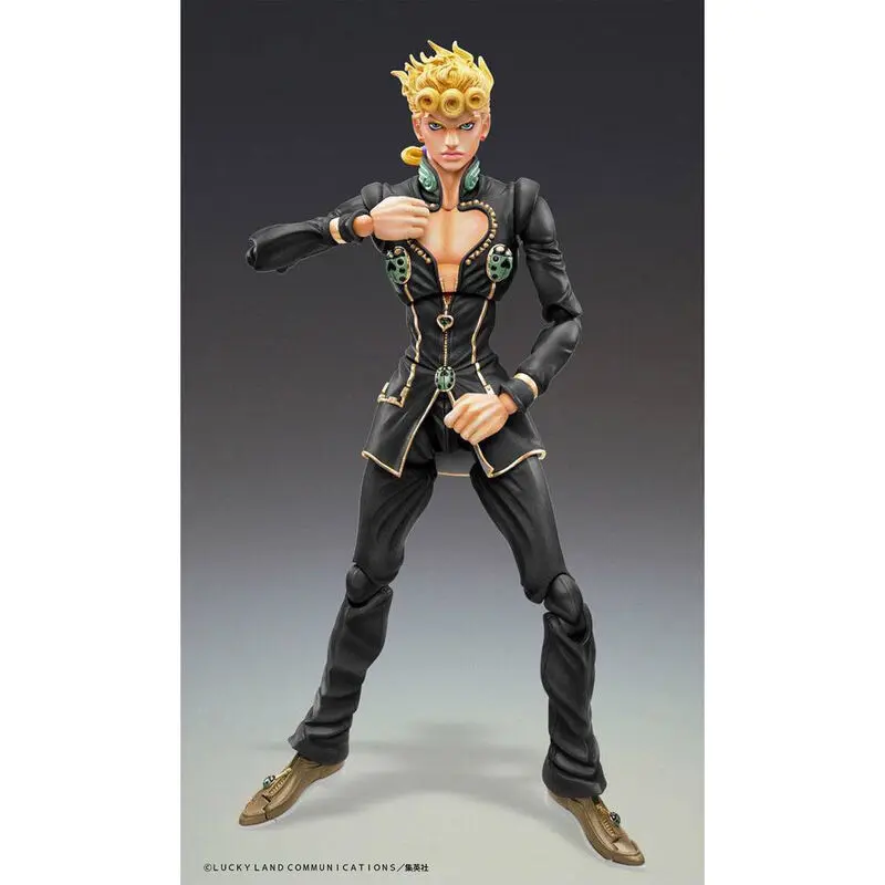 JoJo's Bizarre Adventure Part5 Super Action Actionfigur Chozokado (Giorno Giovanna Ver. Black) 15 cm termékfotó