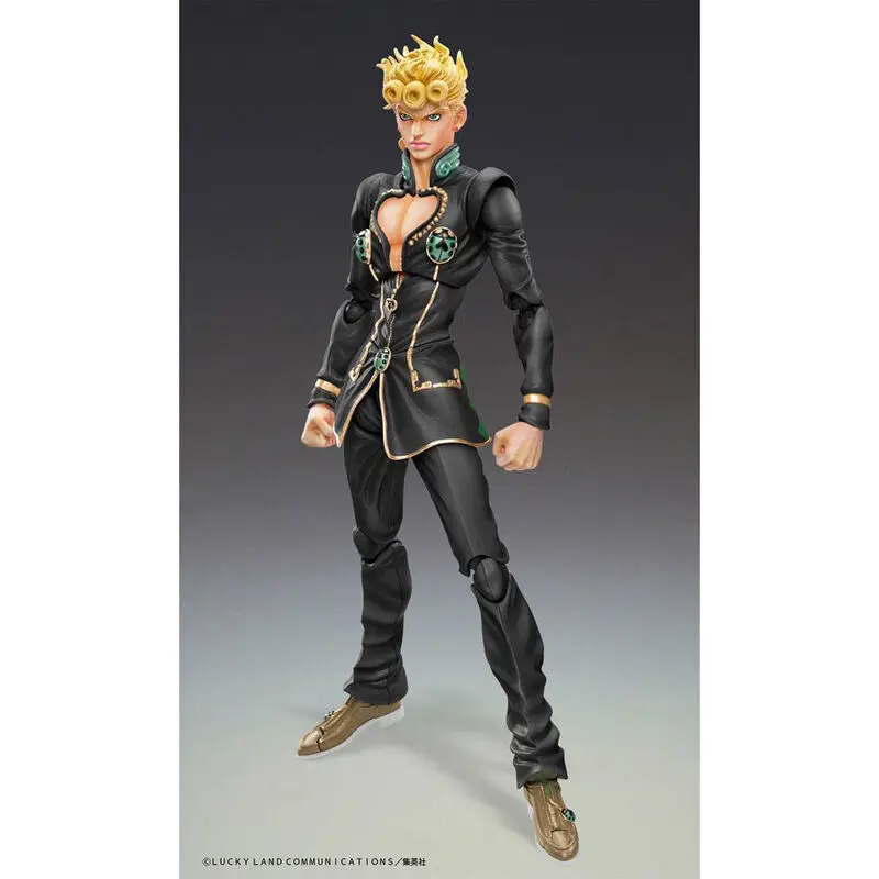 JoJo's Bizarre Adventure Part5 Super Action Actionfigur Chozokado (Giorno Giovanna Ver. Black) 15 cm termékfotó